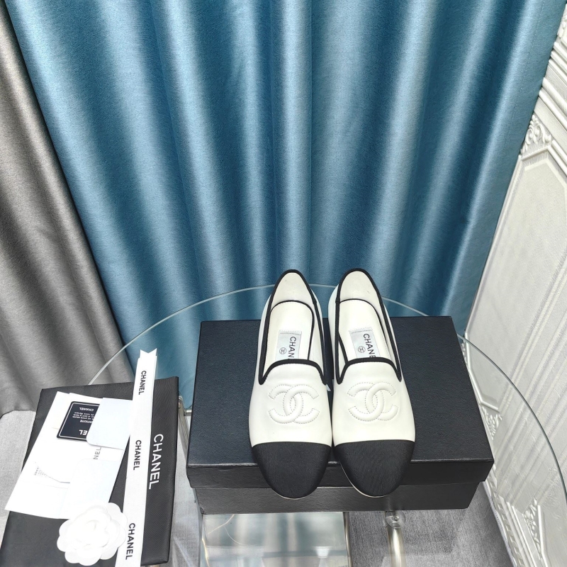 Ch*el leather shoes